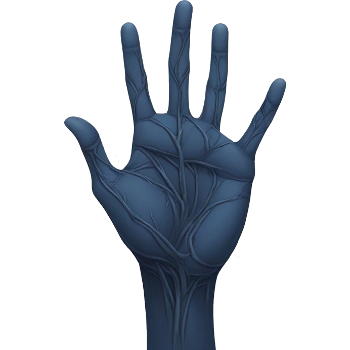 Korean love symbol hand with masculine veins  emoji