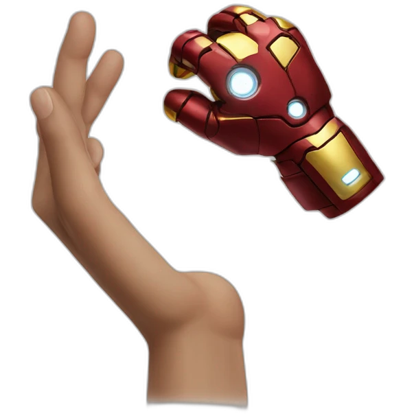 ironman thinking hand emoji