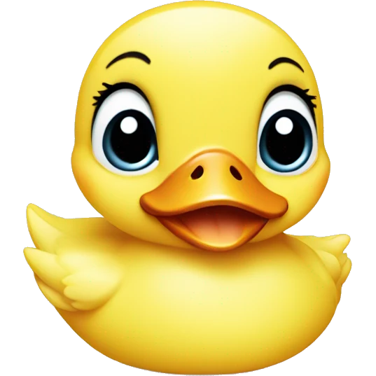 Cute baby duck face emoji