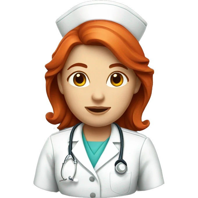 red head nurse  emoji