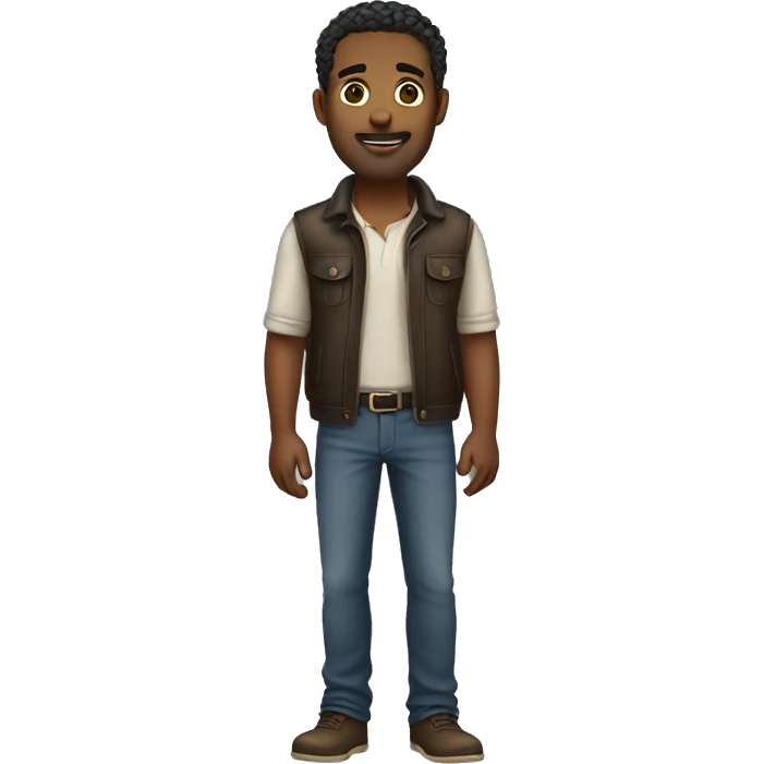 handsome man full body emoji