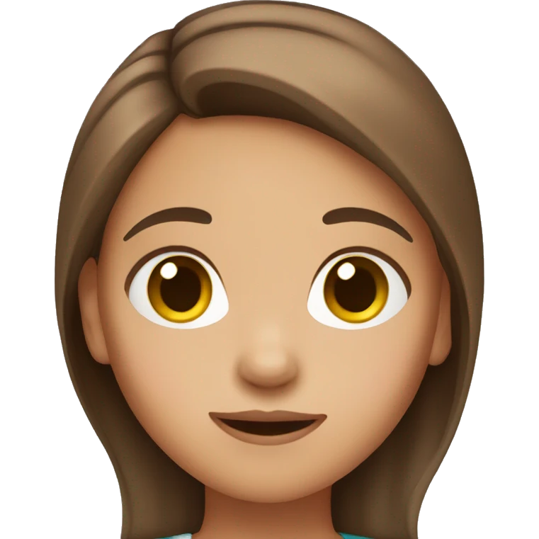 girl with brown hair emoji