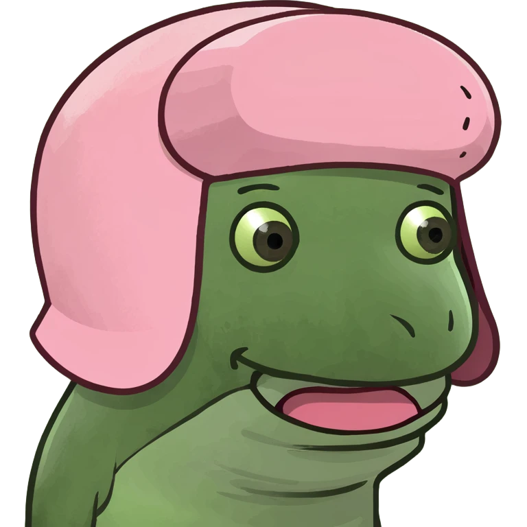 kawaii girl with pink spam meat emoji