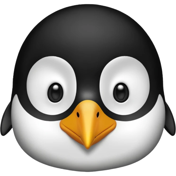 a penguin cute face emoji