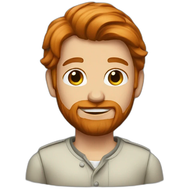 Rousse foncé emoji