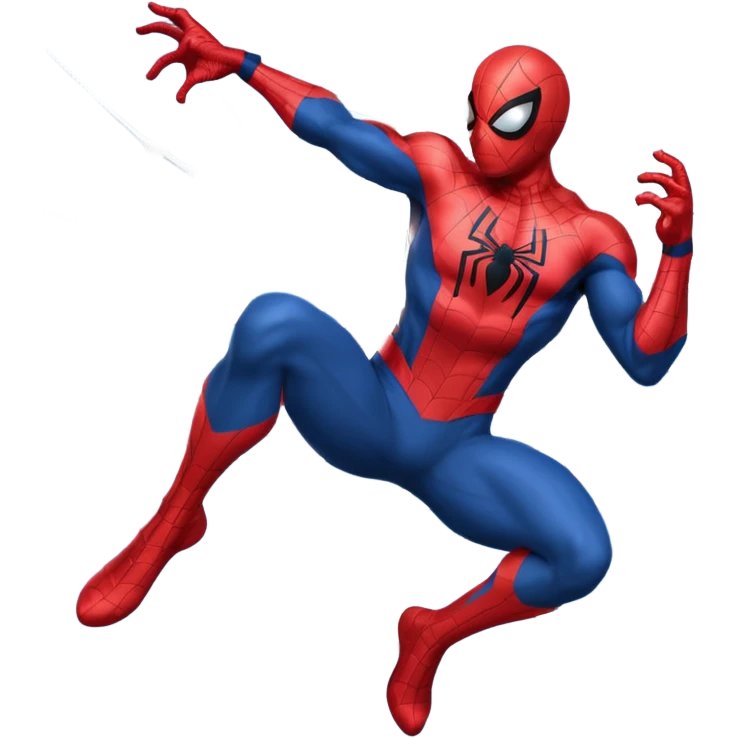 Spiderman shooting web  emoji