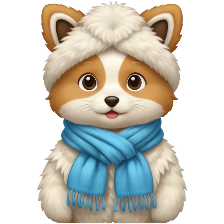 pet in winter outfit emoji