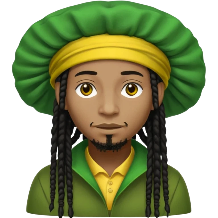 Jamaican dreads with a Jamaican bonnet no person just the hair emoji