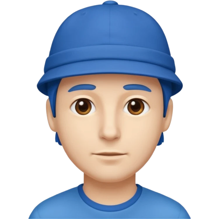 man with blue hat emoji