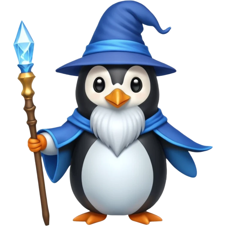 Penguin Wizard emoji