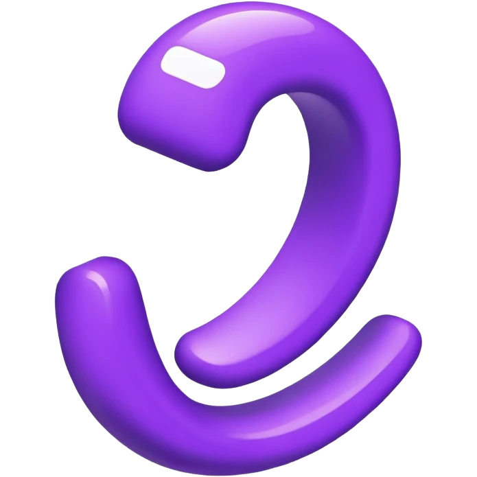 Loop in purple  emoji