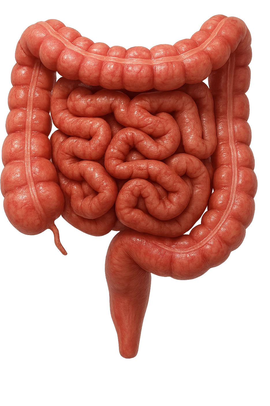 INTESTINO UMANO ANATOMICO REALISTICO, IPERREALISTICO 4K, NON DISEGNATO emoji
