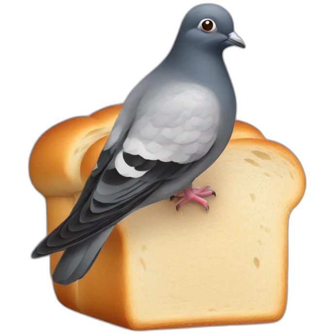 pigeon bread emoji
