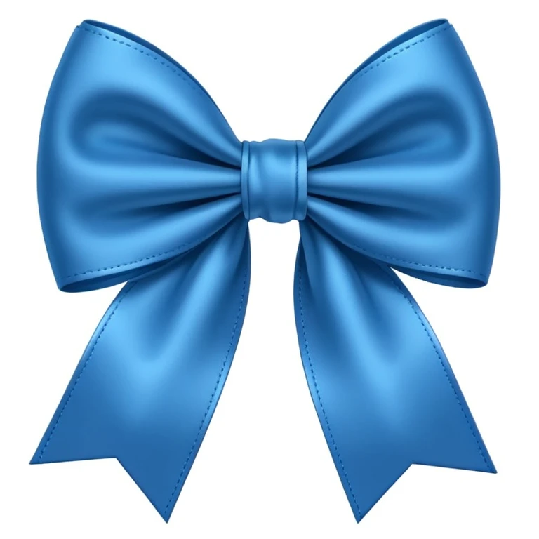 Blue bow  emoji
