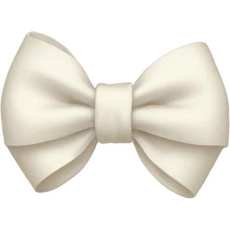off white bow emoji