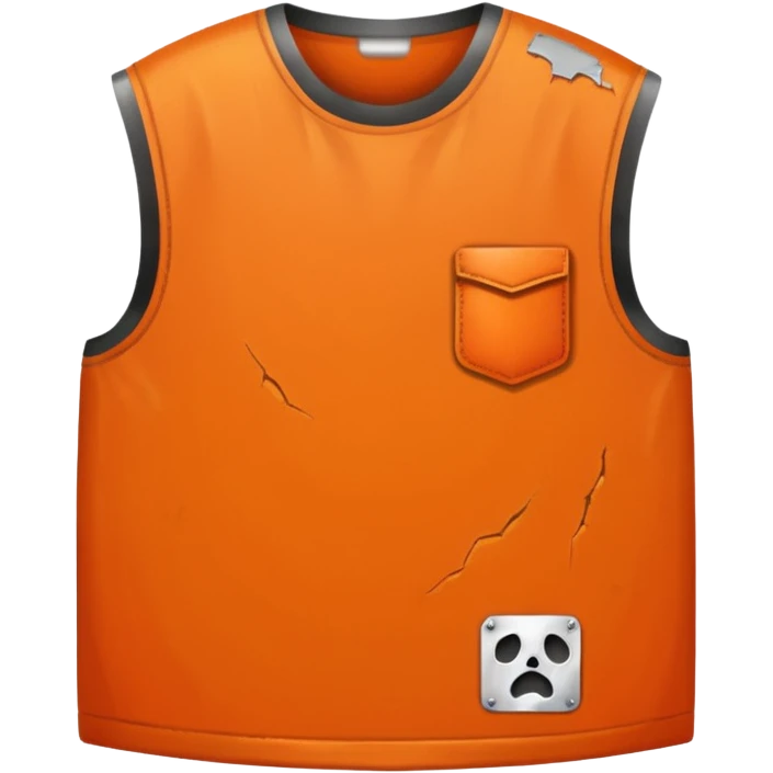 prisoner uniform orange no human emoji