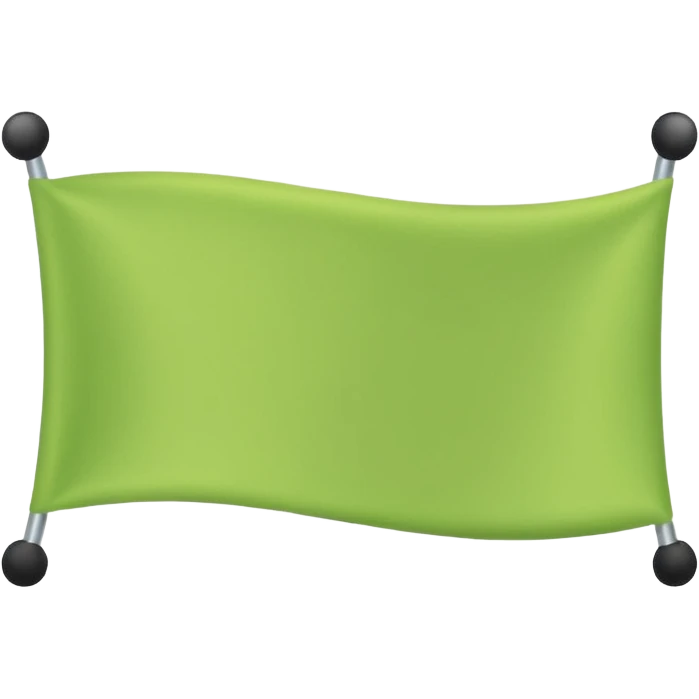 Flat light green horizontal banner emoji