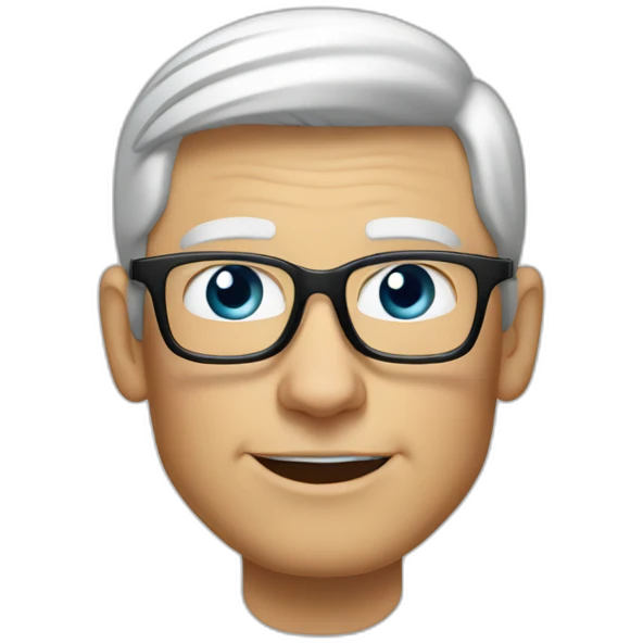 tim cook saying goodmorning emoji