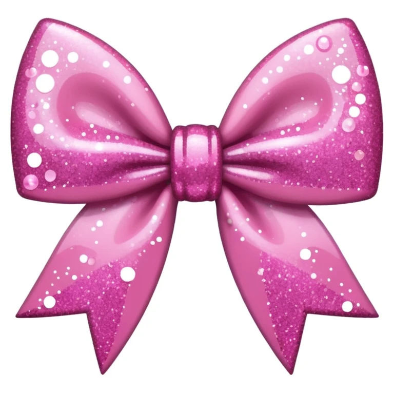 sakura bow with sparkles emoji