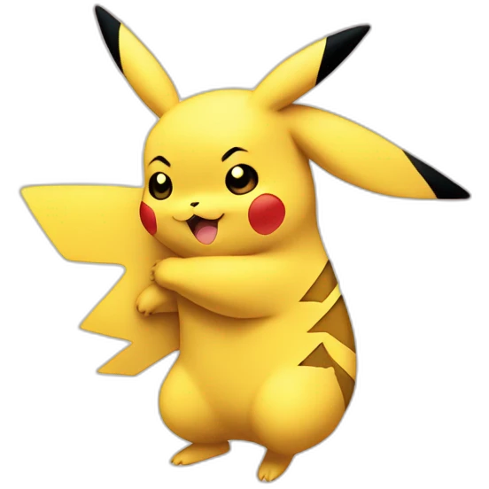 Pikachu HUG évolue cote emoji