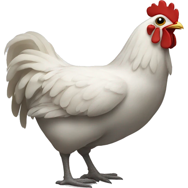 chicken with seal body emoji