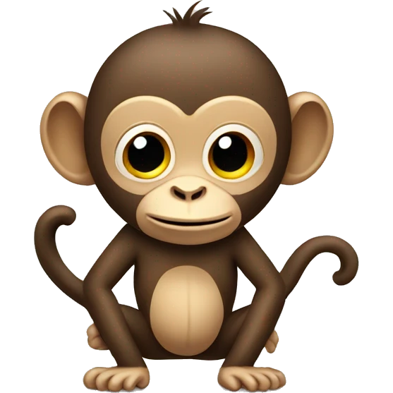 Monkey with banna emoji