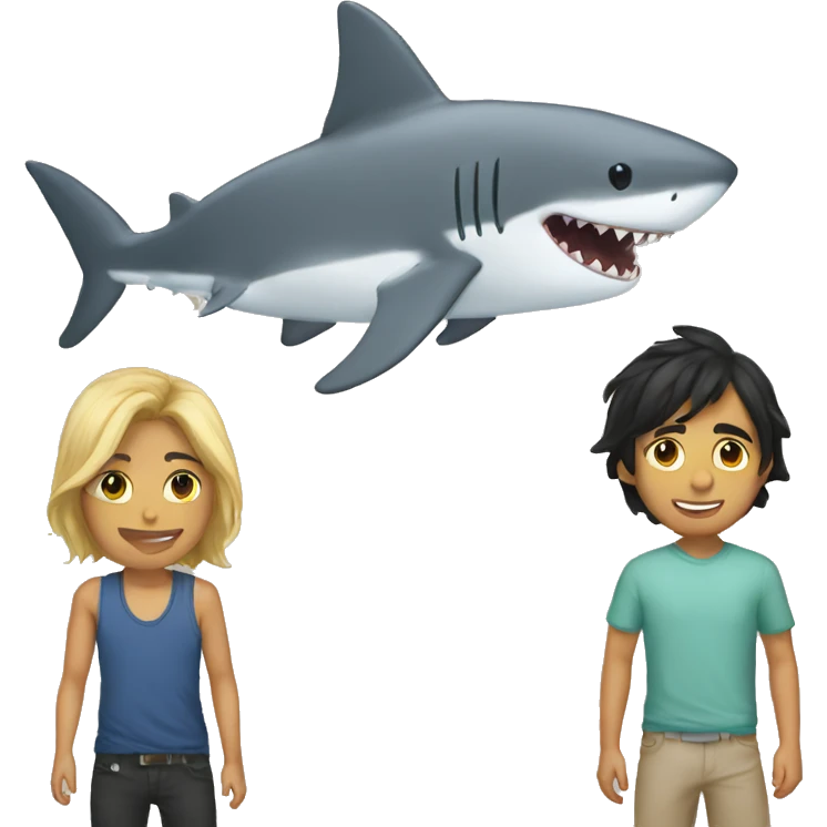 Alex g and a shark emoji