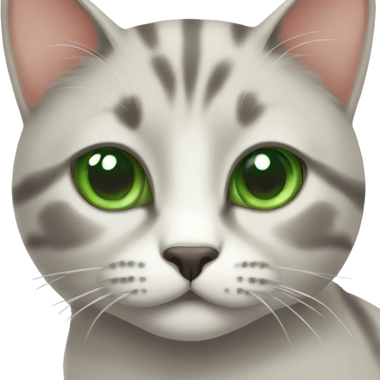 Tobby cat with green eyes emoji