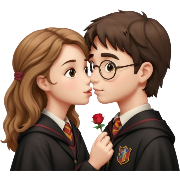 Harry Potter kissing hermione emoji