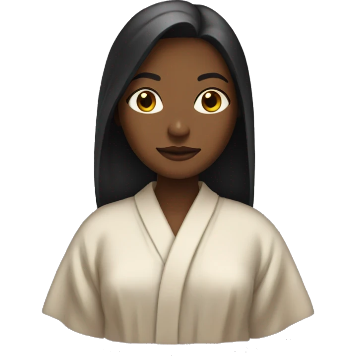 A girl with a robe on emoji