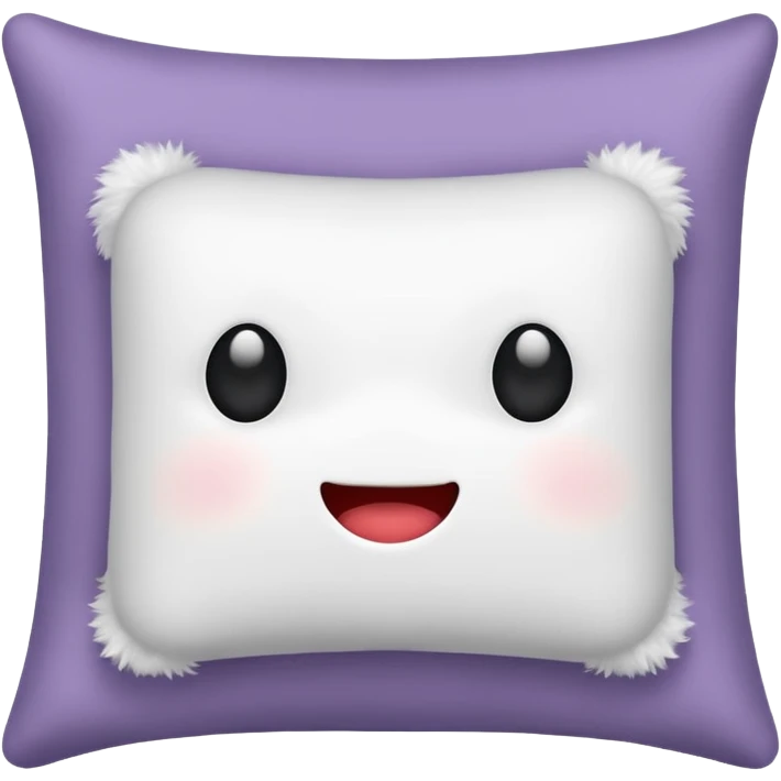 blank pillow without  face emoji