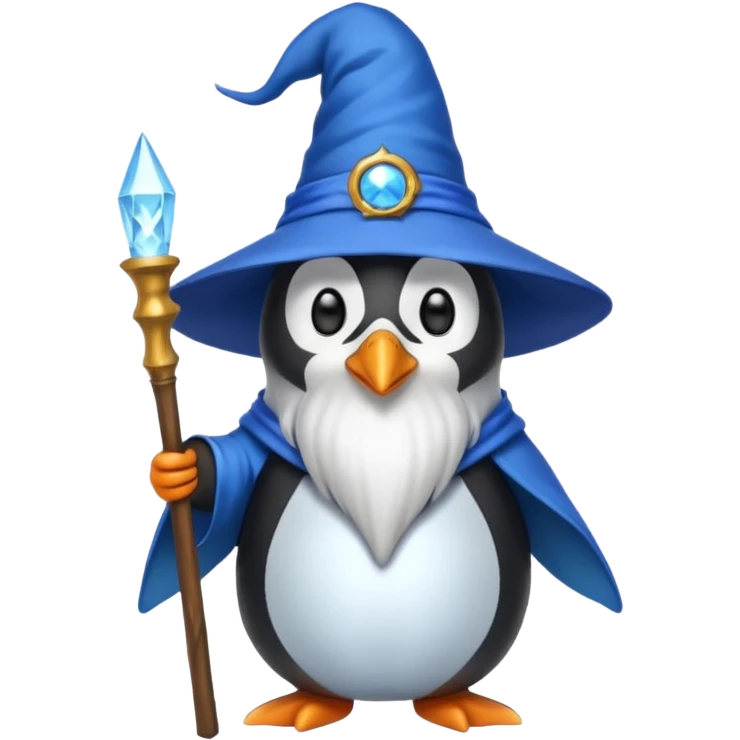 Penguin Wizard emoji