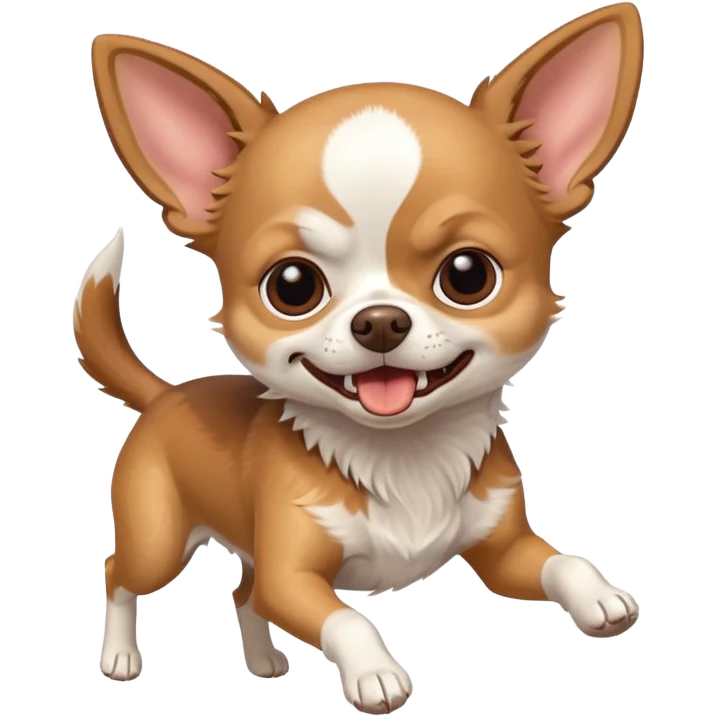 very angry chihuahua running emoji