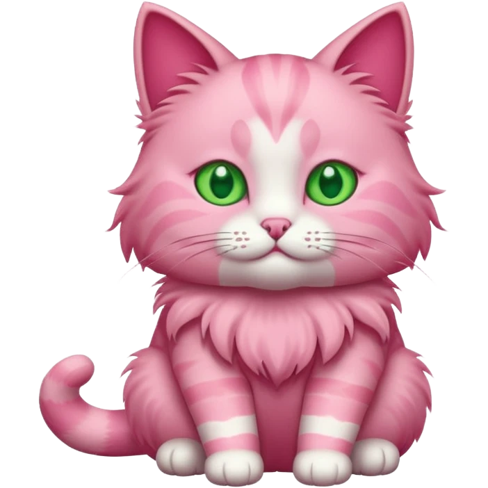 Pink cat emoji