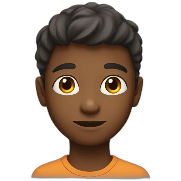 A boy see in the camera  emoji