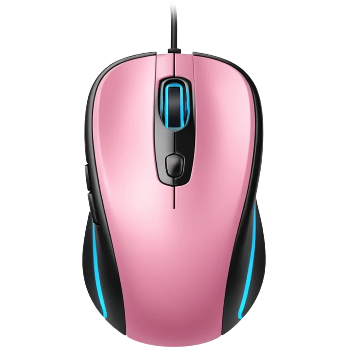 pink soft classic gaming mouse emoji
