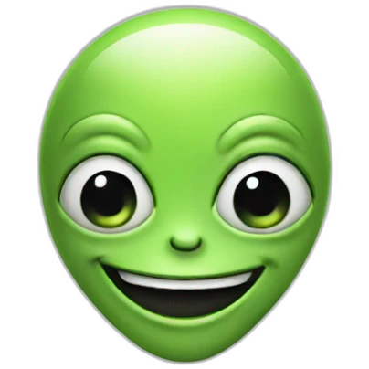 happy alien emoji
