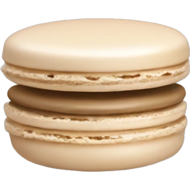 Beige macaron  emoji