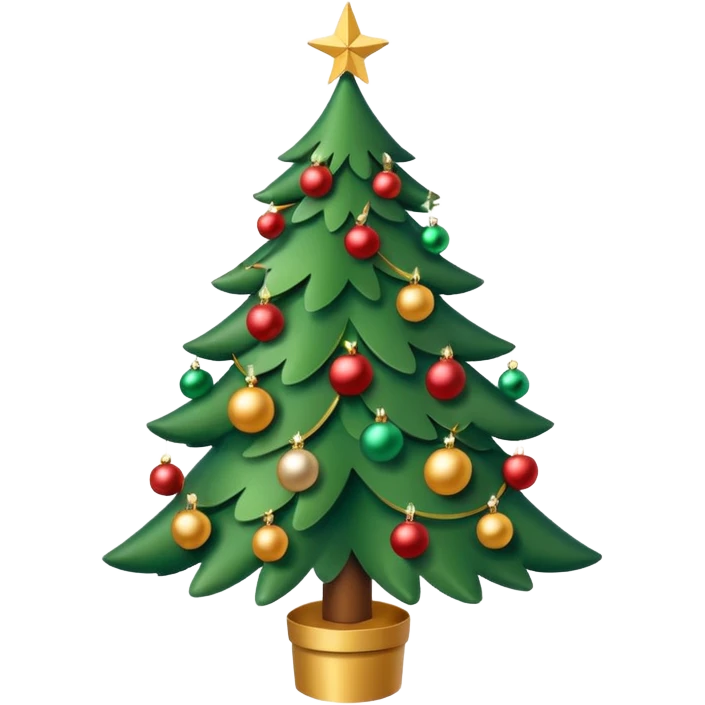 christmas tree, view from above emoji