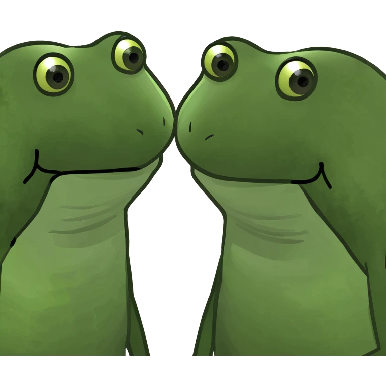 two genderless emojis having a discussion emoji