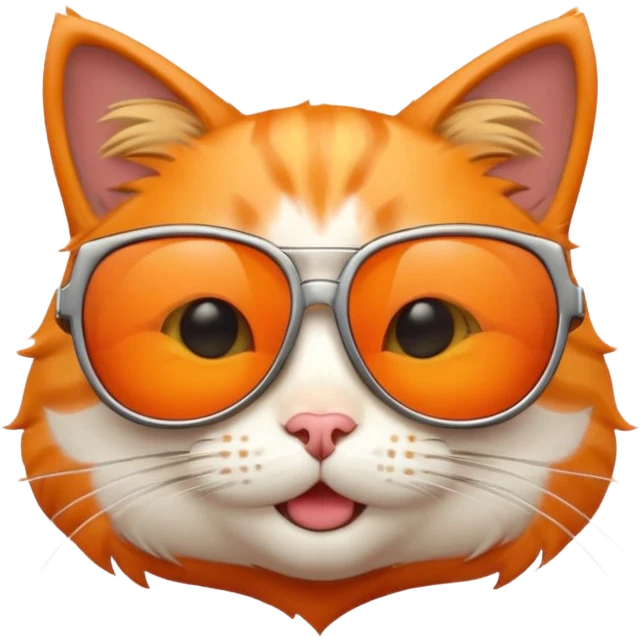 Cat with sunglasses emoji