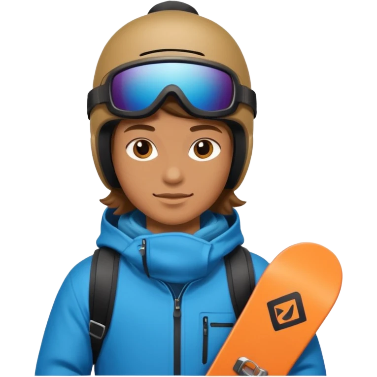 Snowboarder hold emoji