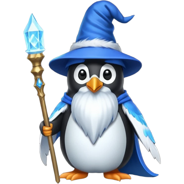Penguin Wizard emoji