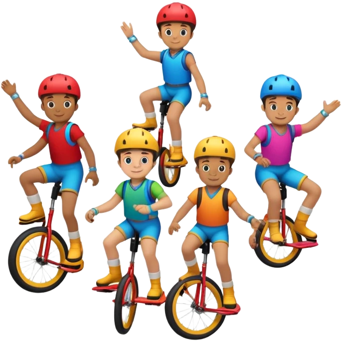 midgets on unicycles emoji