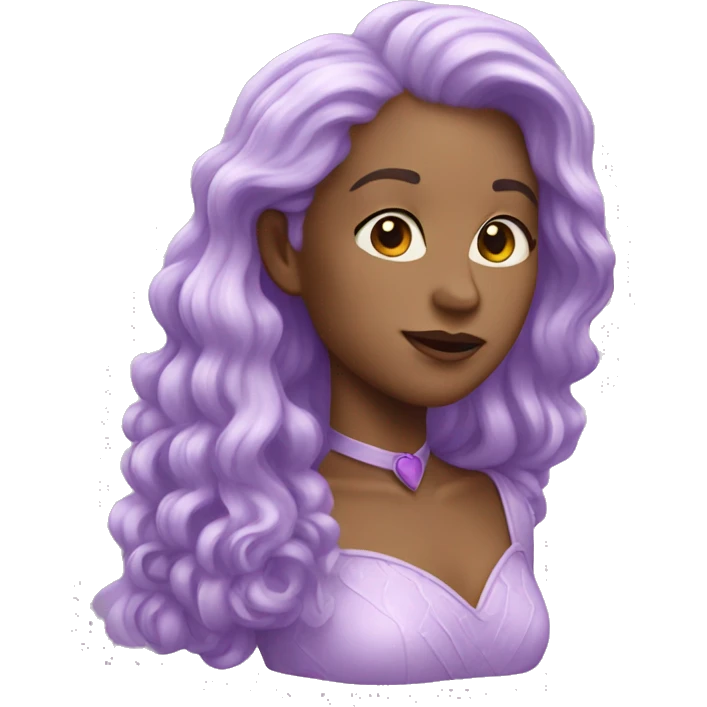 Lilac heart emoji