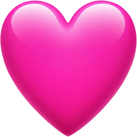Pink clear heart emoji
