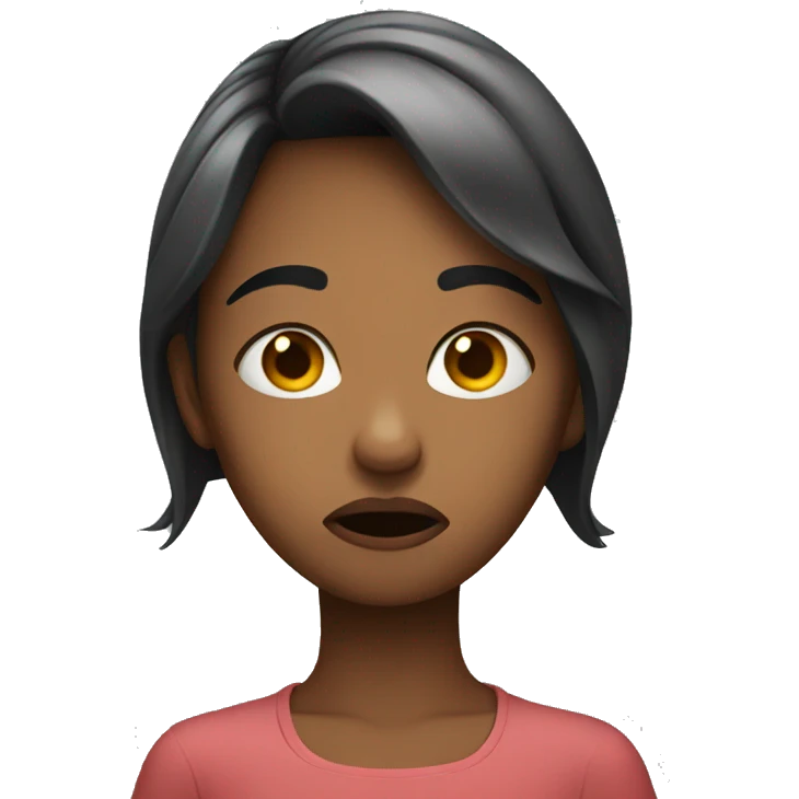 Girl who is disgusted emoji
