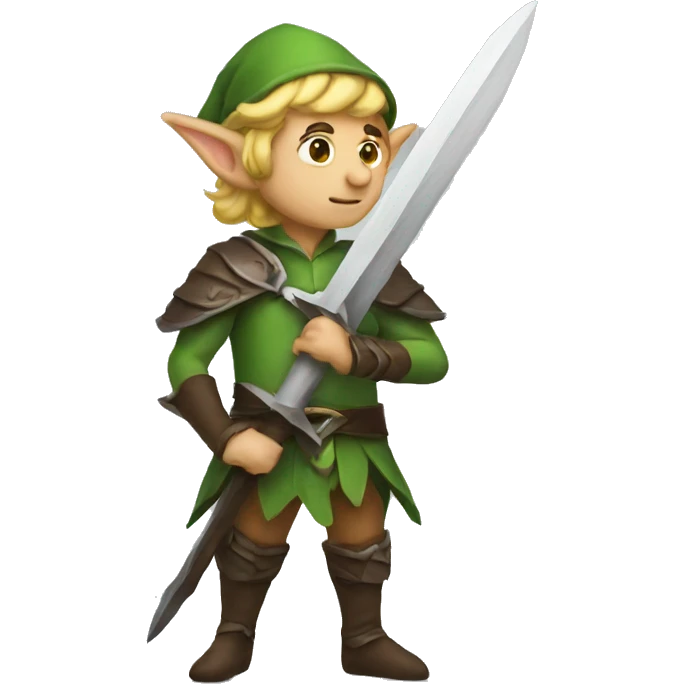 Elf with a sword emoji