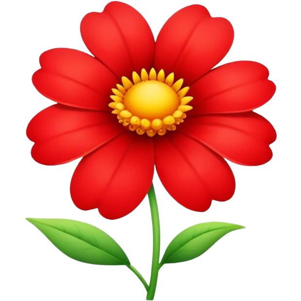 Red flower emoji