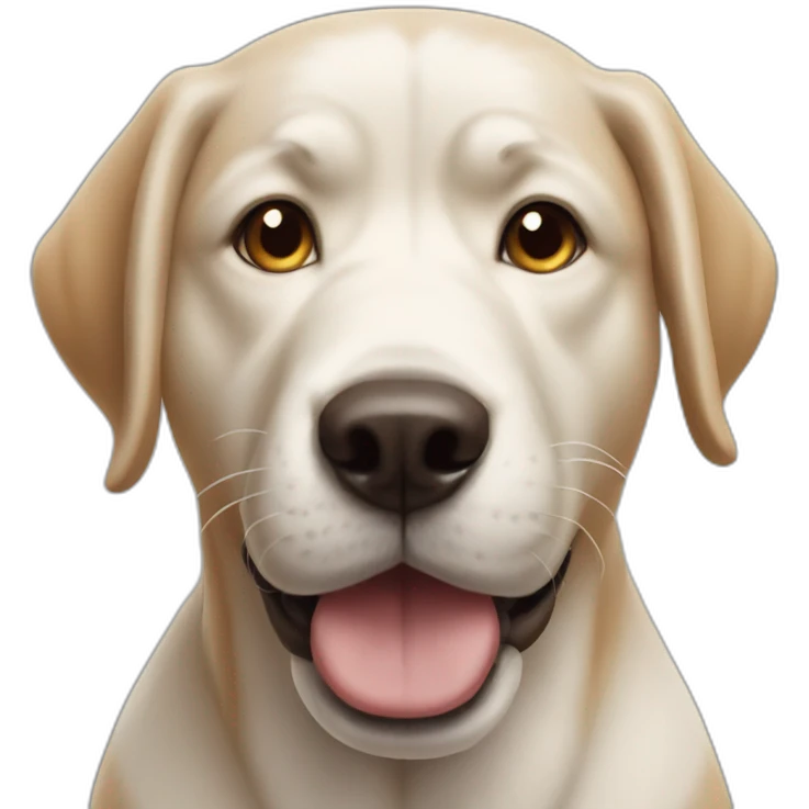 Dog frowing face emoji